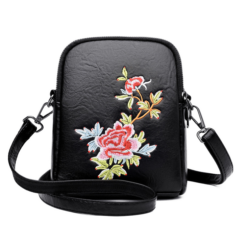 Floral Charm Crossbody Bag