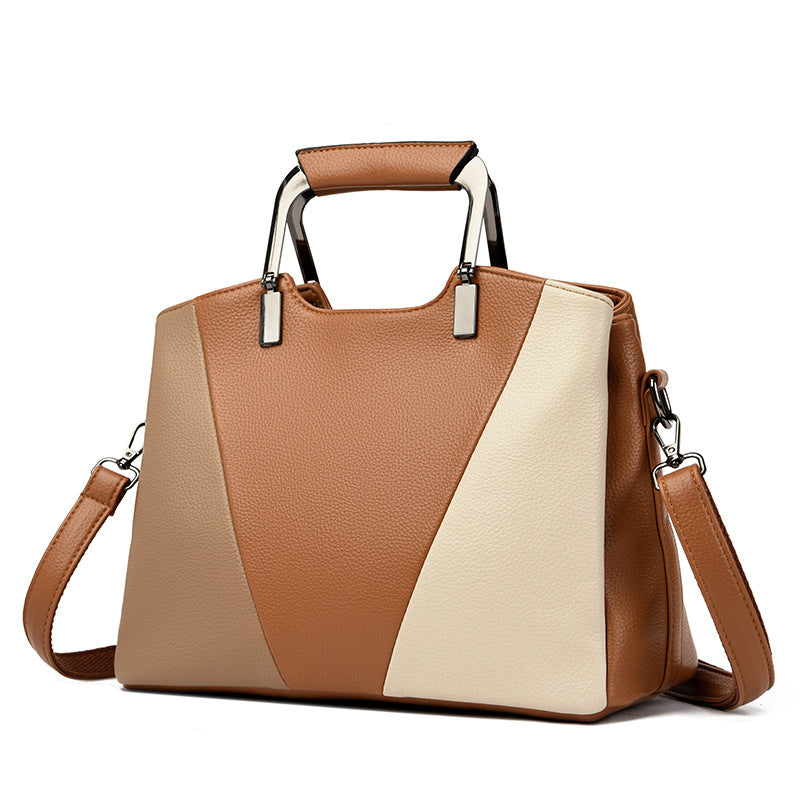 Trendy Contrast Color  Women's Shoulder Bag