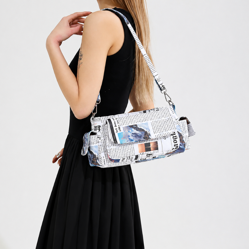 Harper Print Shoulder Bag