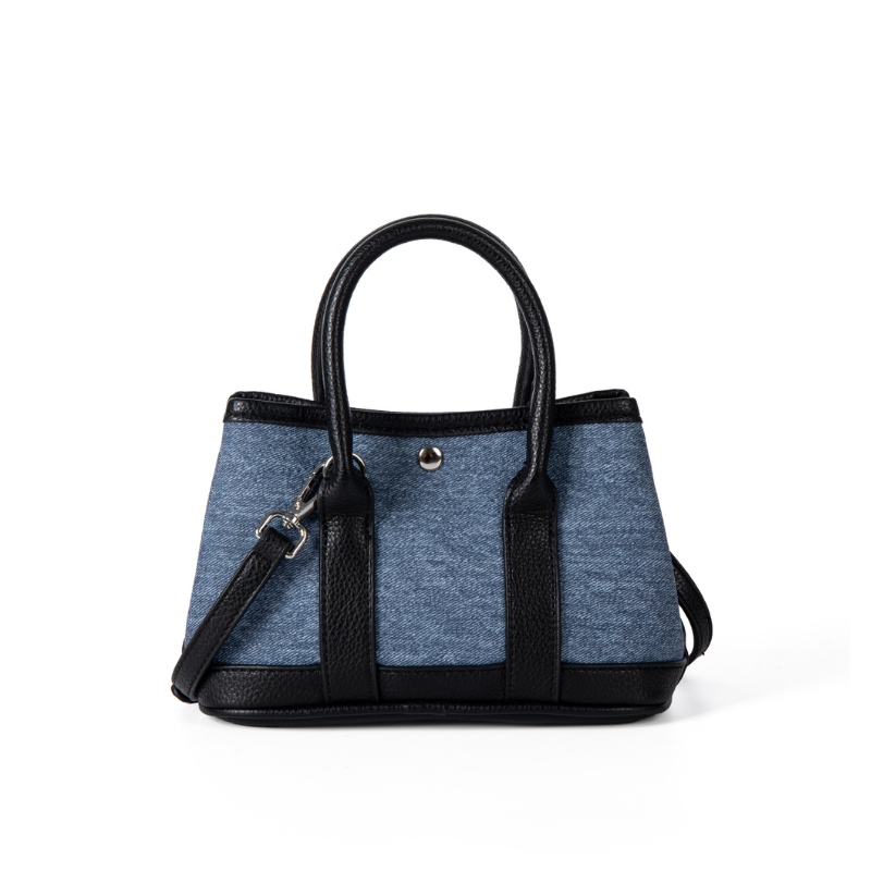 Denim Luxe Patchwork Handbag