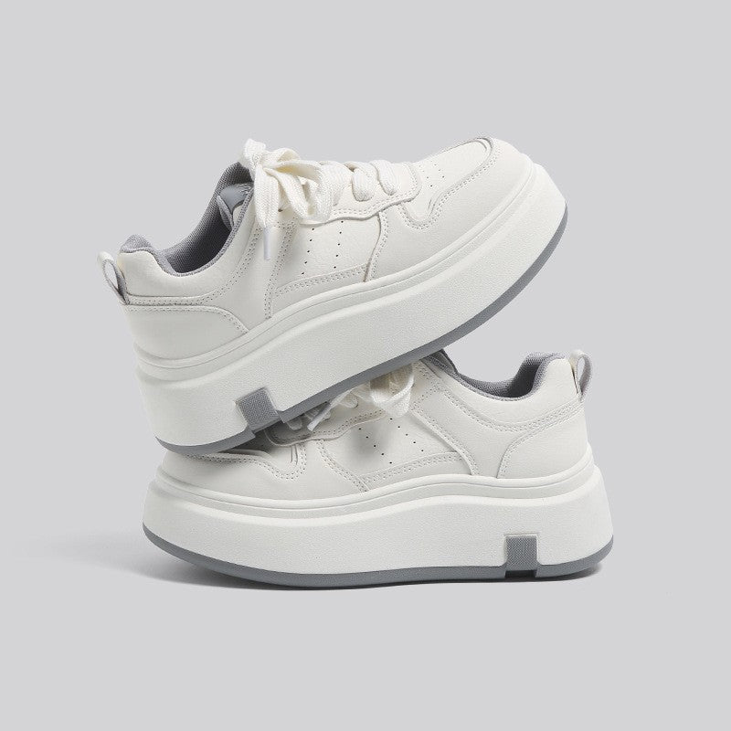 Height-Increasing Lightweight Lace-Up Sneakers