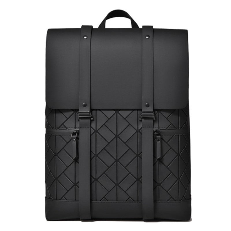 Rhombus Style Polyester Travel Commuter Laptop Backpack