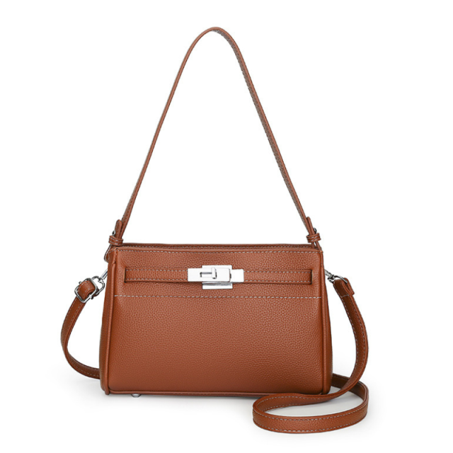 Compact retro-style armpit bag with crossbody strap for casual wear

