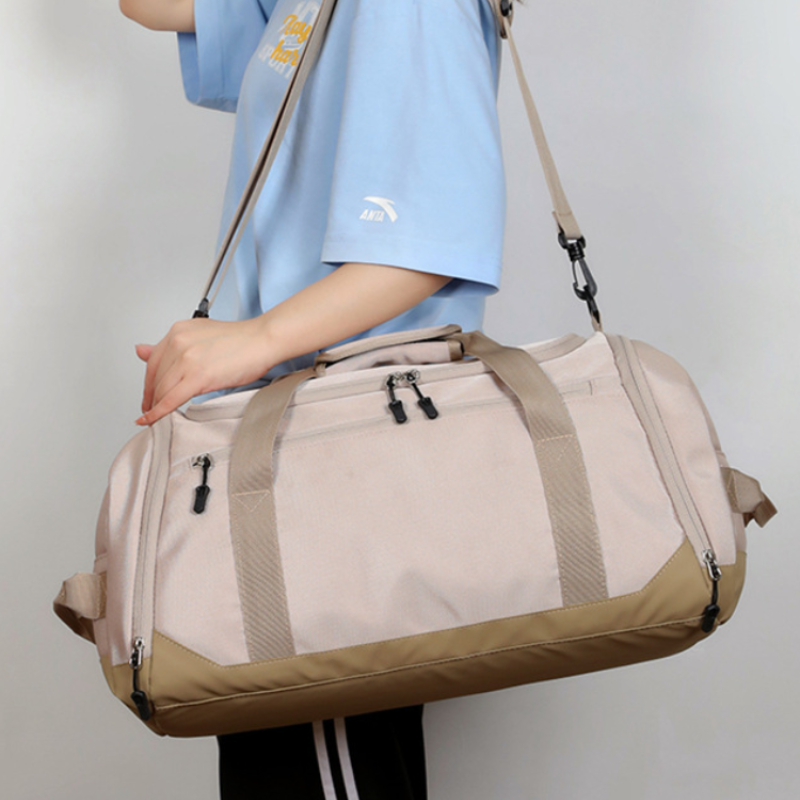 Oxford Cloth Sports Fitness Bag with Shoe Compartment