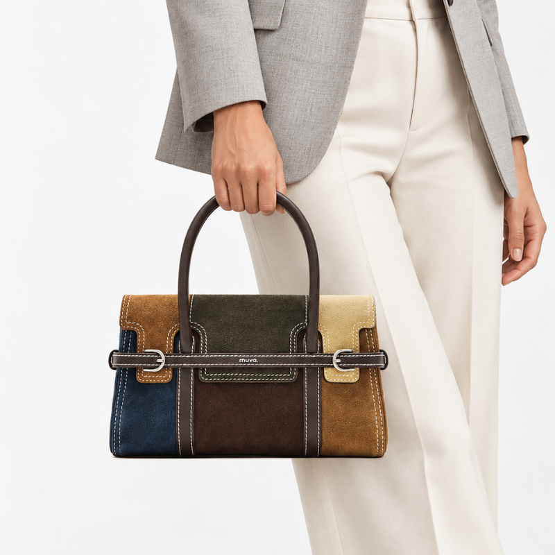 Colorblock Structured Handbag