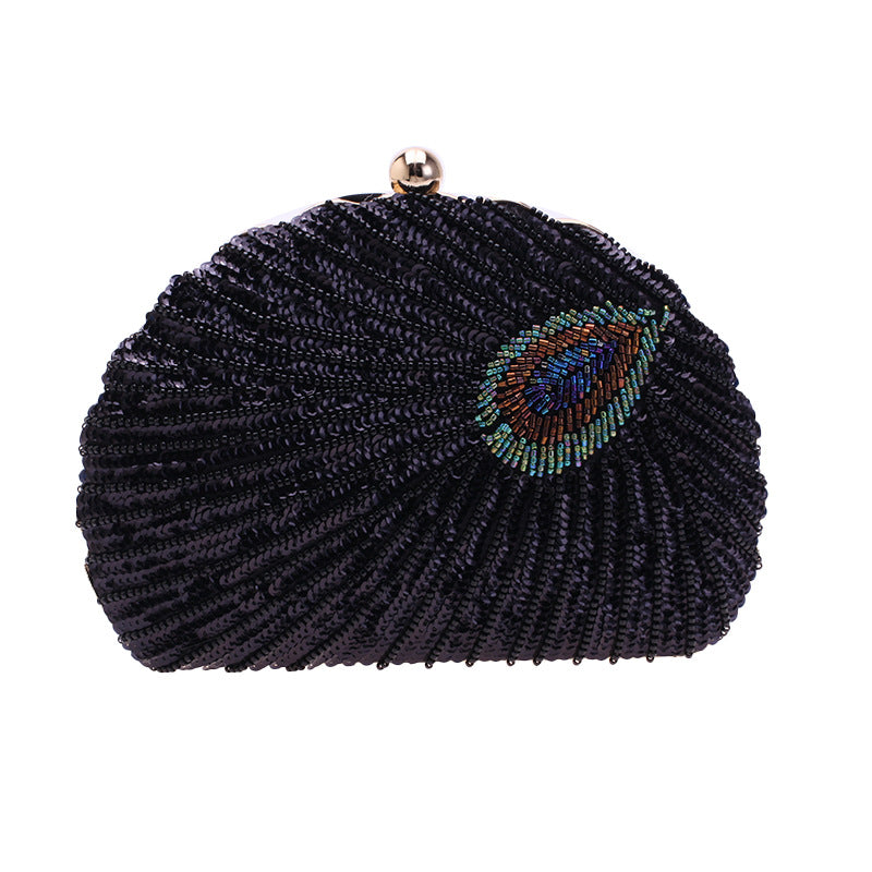 Retro Beaded Embroidery Evening Clutch Bag