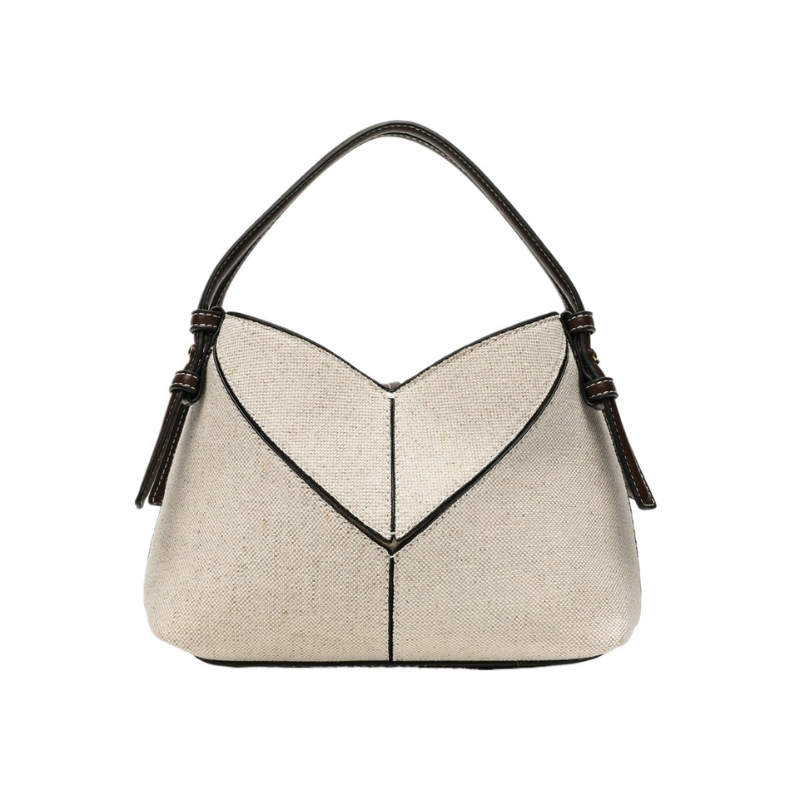 V-Curve Textured Handbag