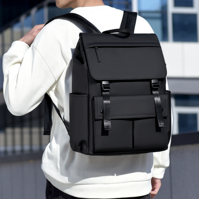 Modern Buckle Men’s Backpack