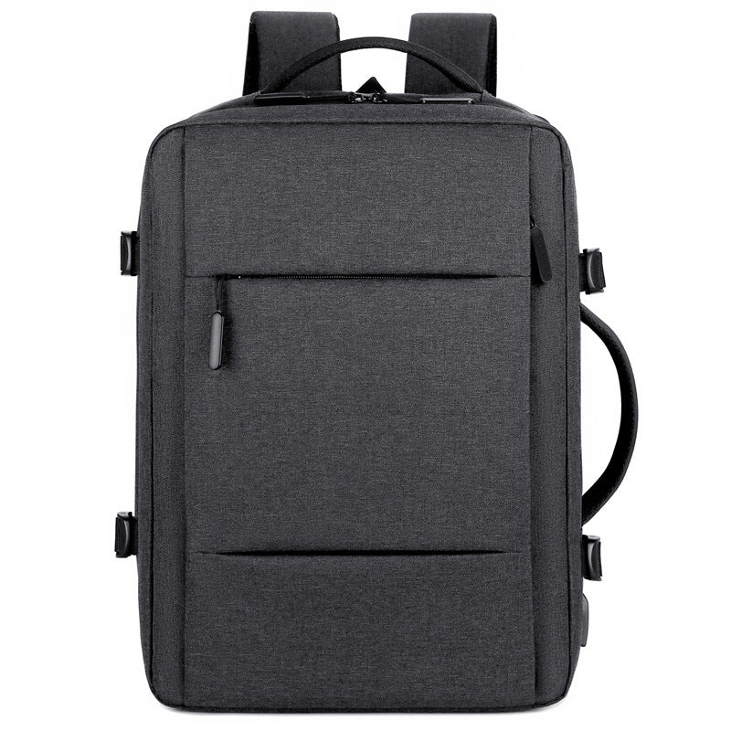 Expandable Polyester Backpack with Large Capacity