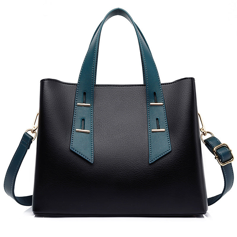 Simple Elegant PU Leather Shoulder Tote Bag