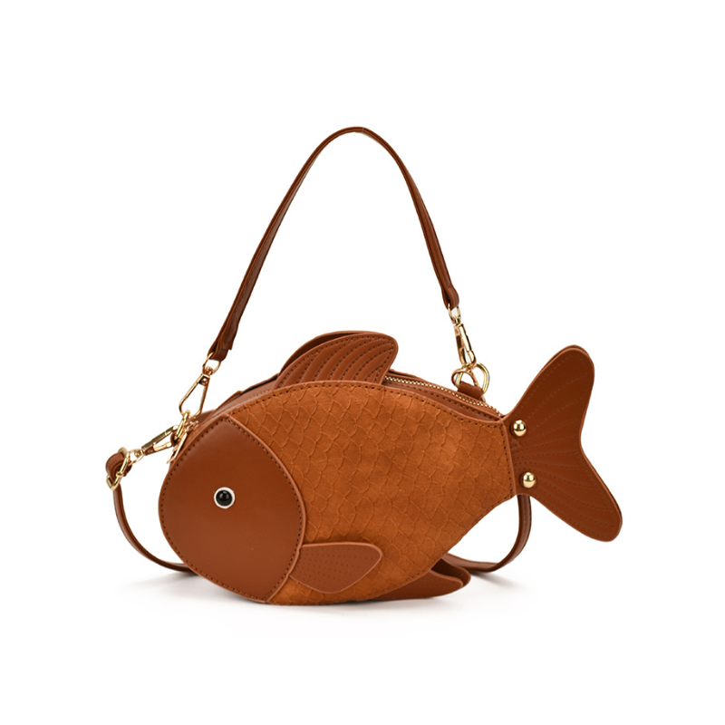Playful Finley Women’s Cartoon Fish Crossbody Bag