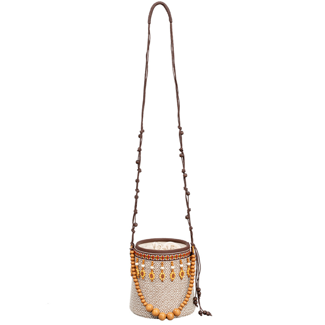 Boho Breeze Tassel Bucket Bag