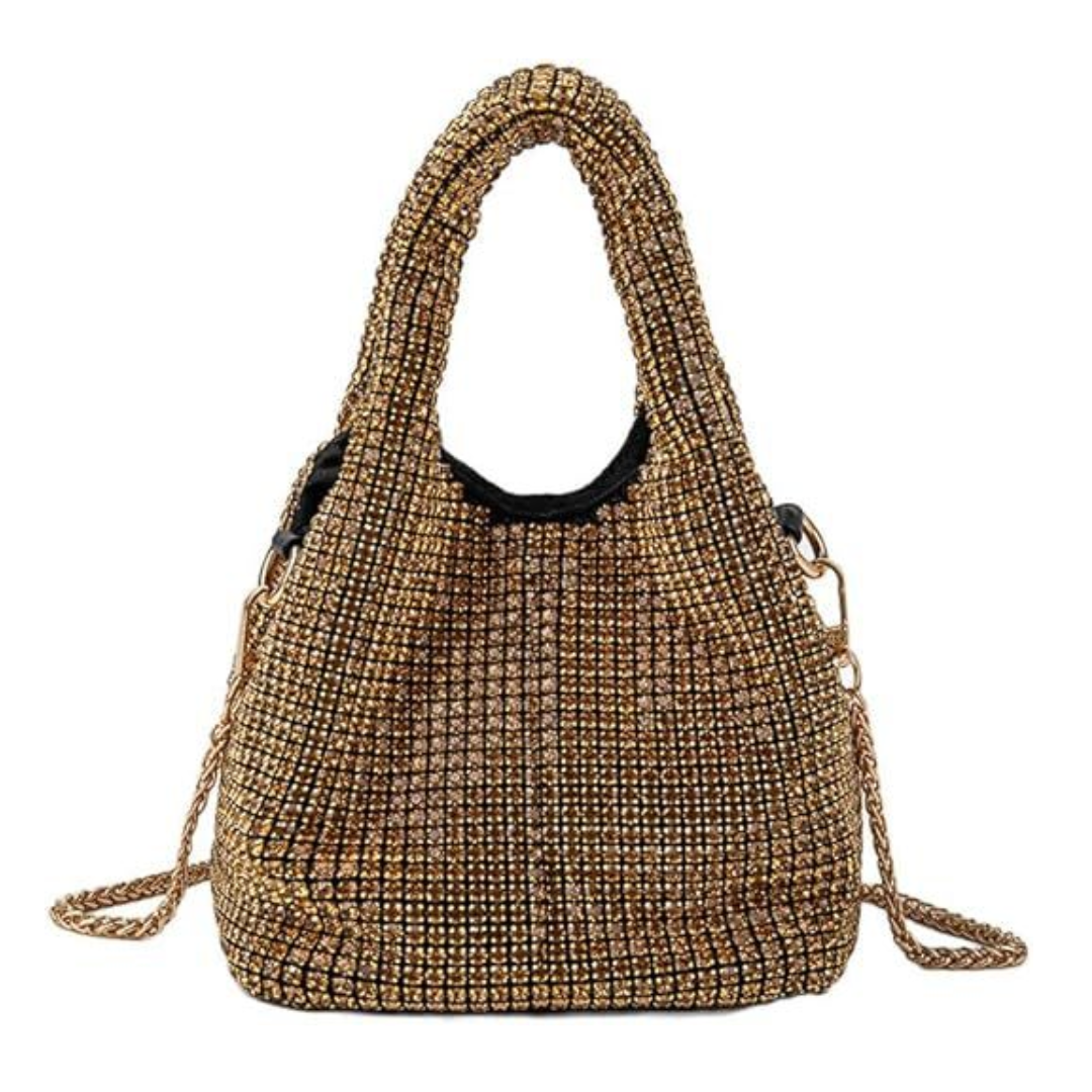 Dazzle Luxe Diamond Bucket Bag