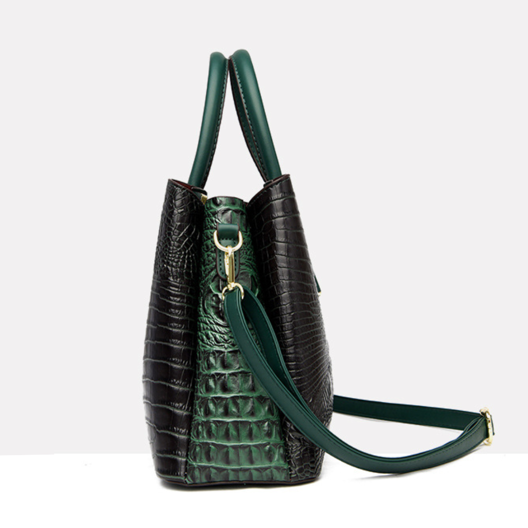 Euro Glam Crocodile Handbag