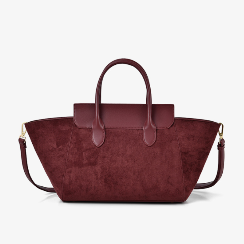 Suede Luxe Commuter Handbag
