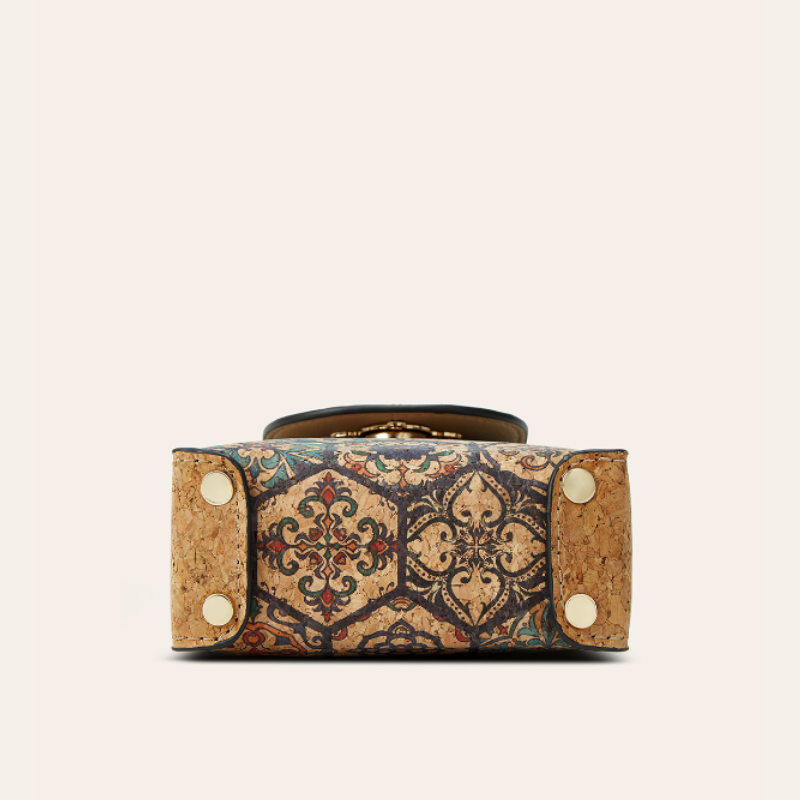 Ethnic Print Bee Handbag