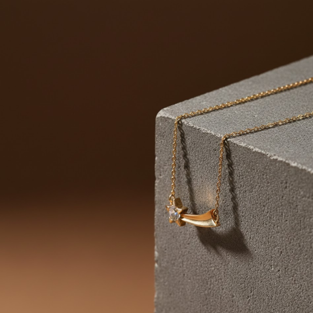 Minimal Copper Alloy Necklace