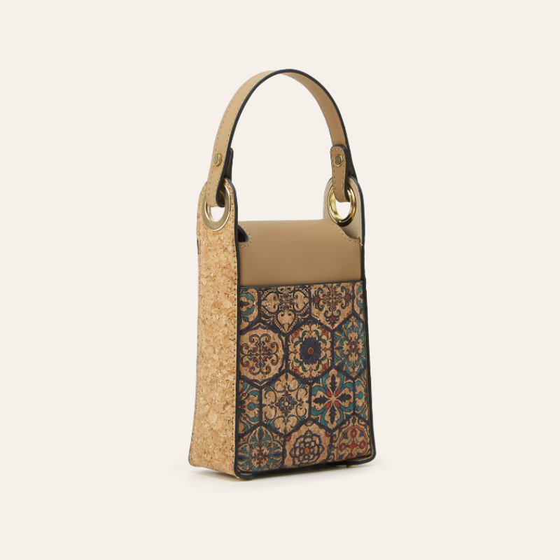 Ethnic Print Bee Handbag