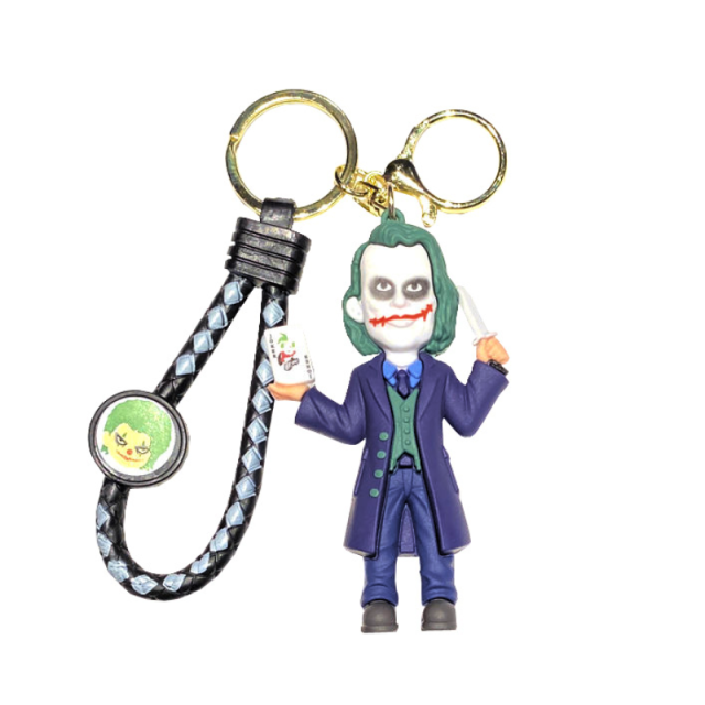 Cute Joker and Batman Cartoon Bag Charm