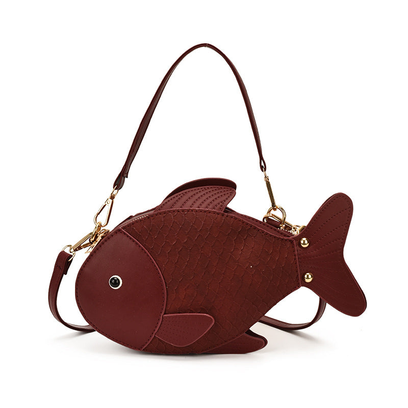 Playful Finley Women’s Cartoon Fish Crossbody Bag