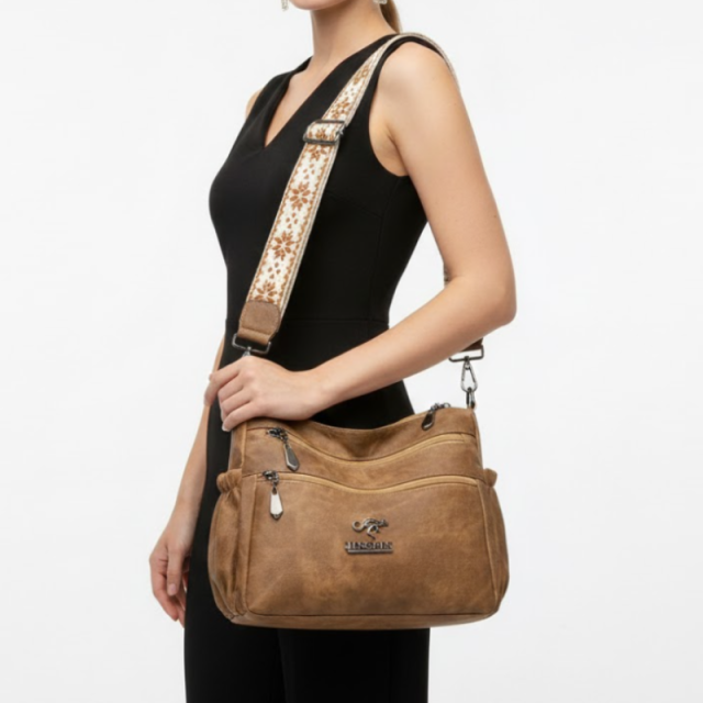 Large Capacity Soft Leather Texture Shoulder Bag