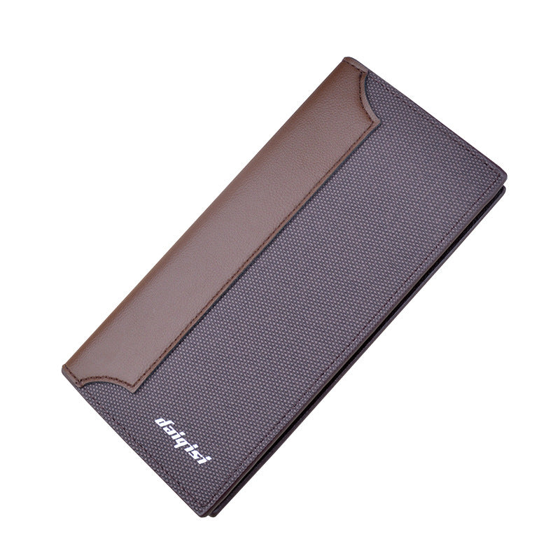 Vertical Style Fashion Stitched Men's  Wallet