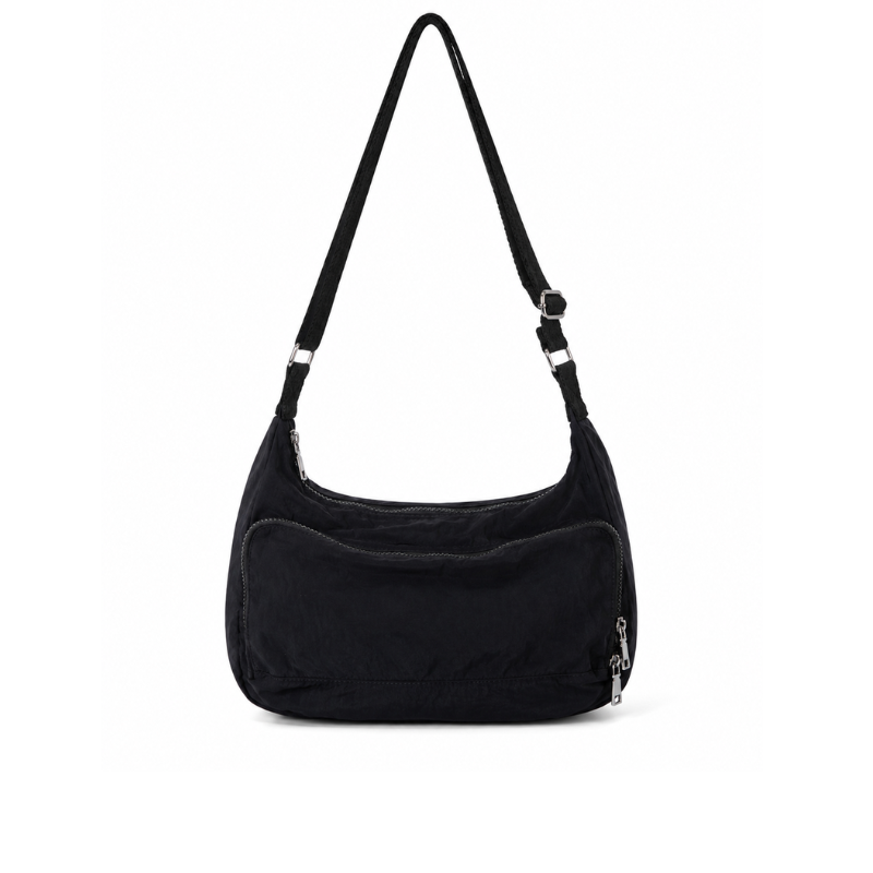 Artsy Nylon Dumpling Shoulder Bag
