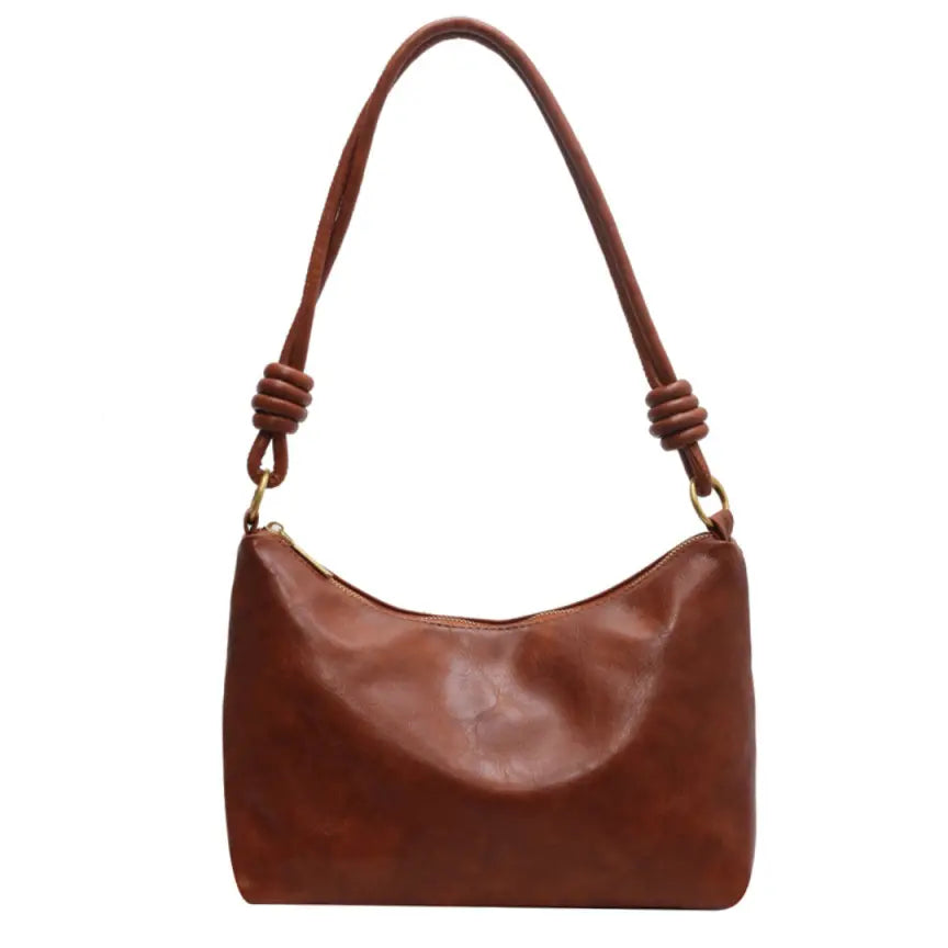 Trendy Solid Color Shoulder Bag