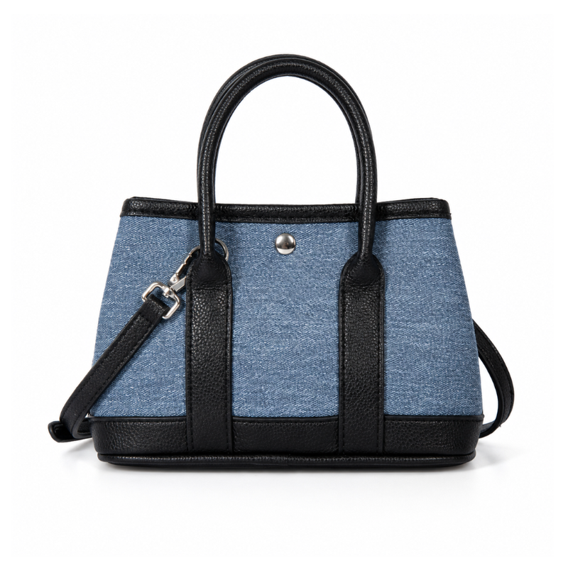 Denim Luxe Patchwork Handbag