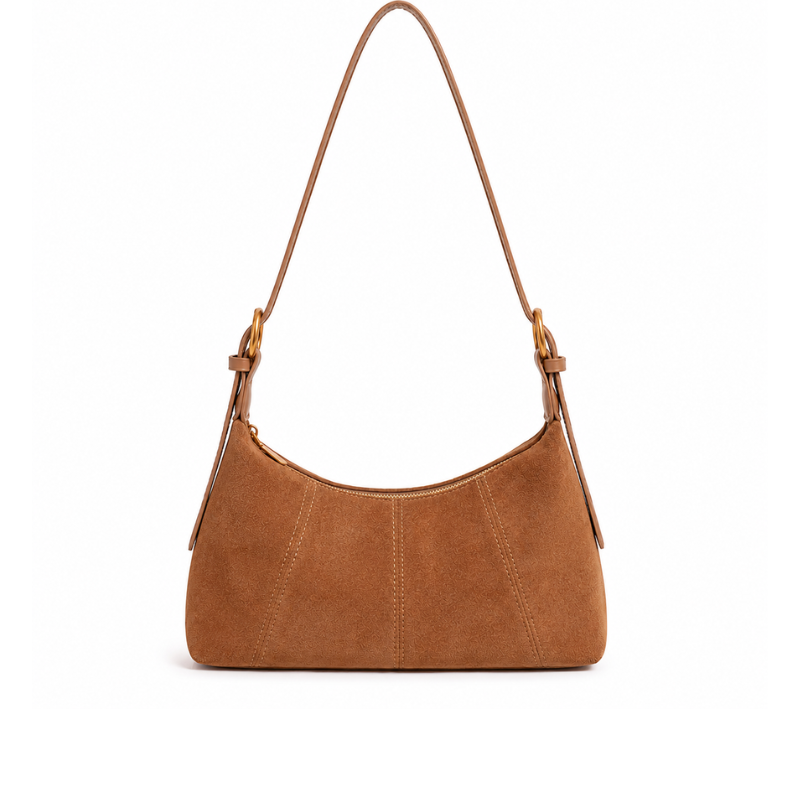 Chic Suede Dumpling Shoulder Bag