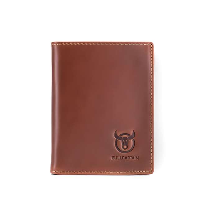 Men's Genuine Leather Top Cowhide Photo Layer Wallet
