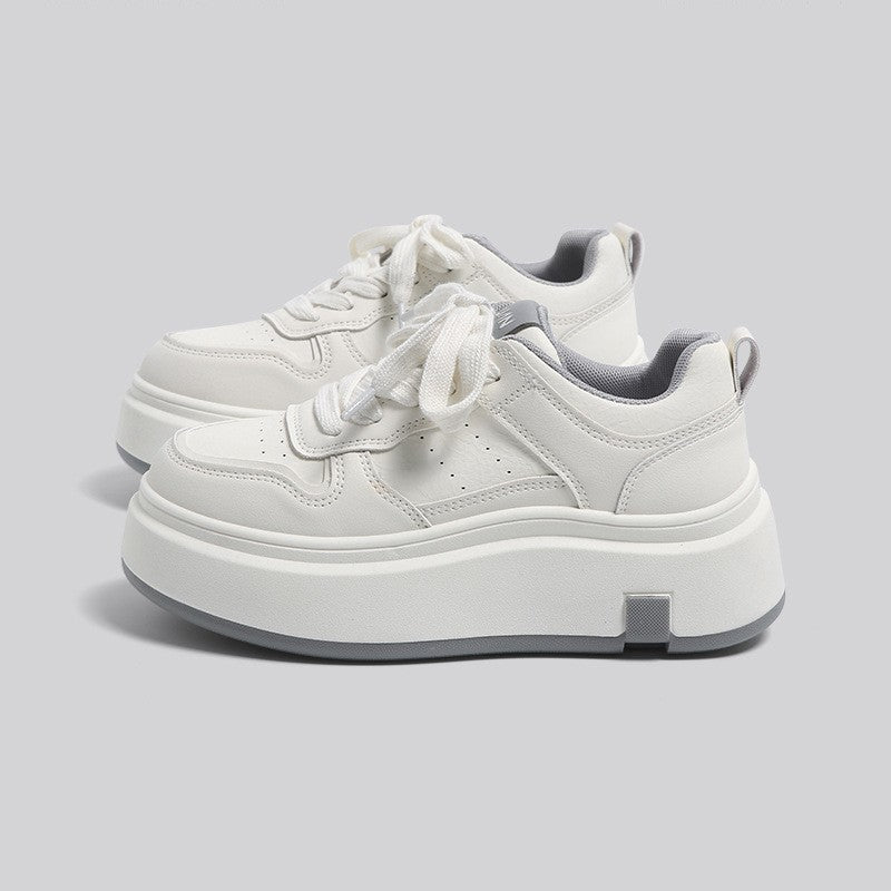 Height-Increasing Lightweight Lace-Up Sneakers