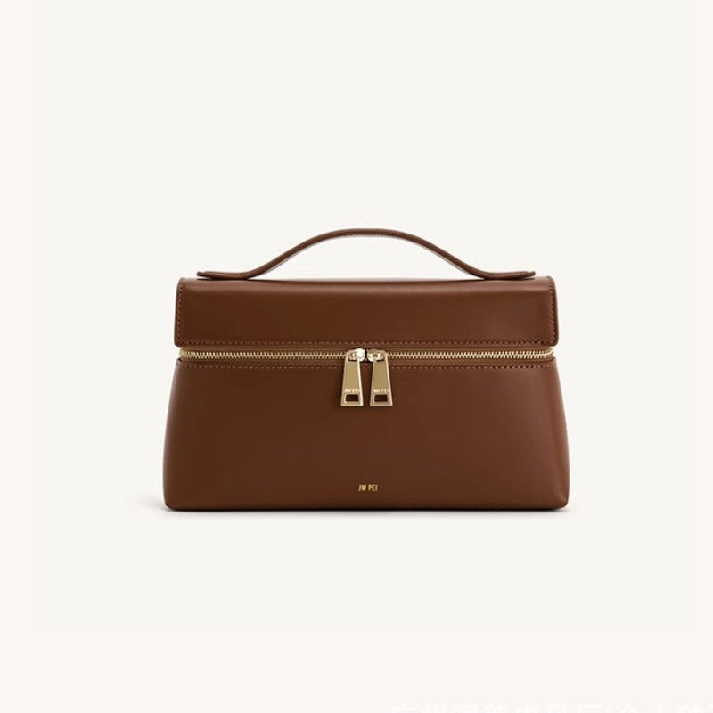 Thea Genuine Leather Box Handbag For Women
