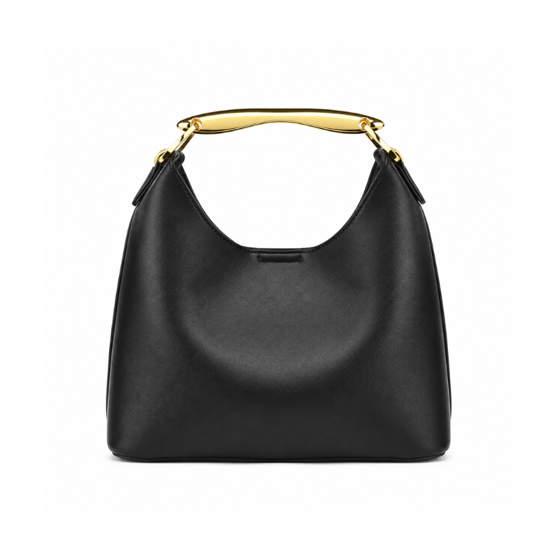 Metal Handle Handbag