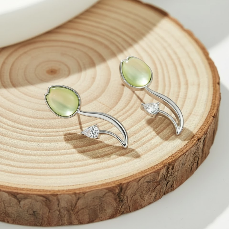 Fresh Petite Tulip Design Earrings
